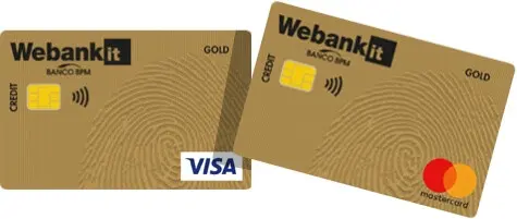 Cartimpronta Gold Plus carta di credito Webank