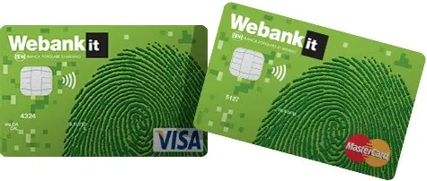 Cartimpronta one Webank carta di credito